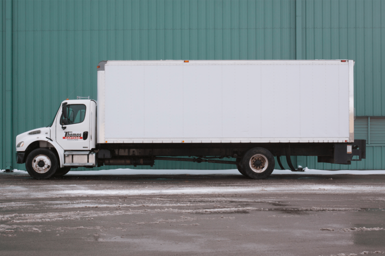 Commercial rental cartage truck