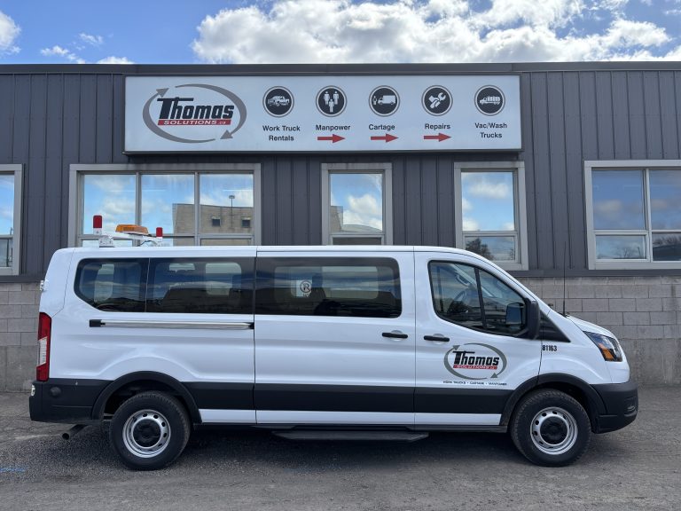 Commercial rental passenger van