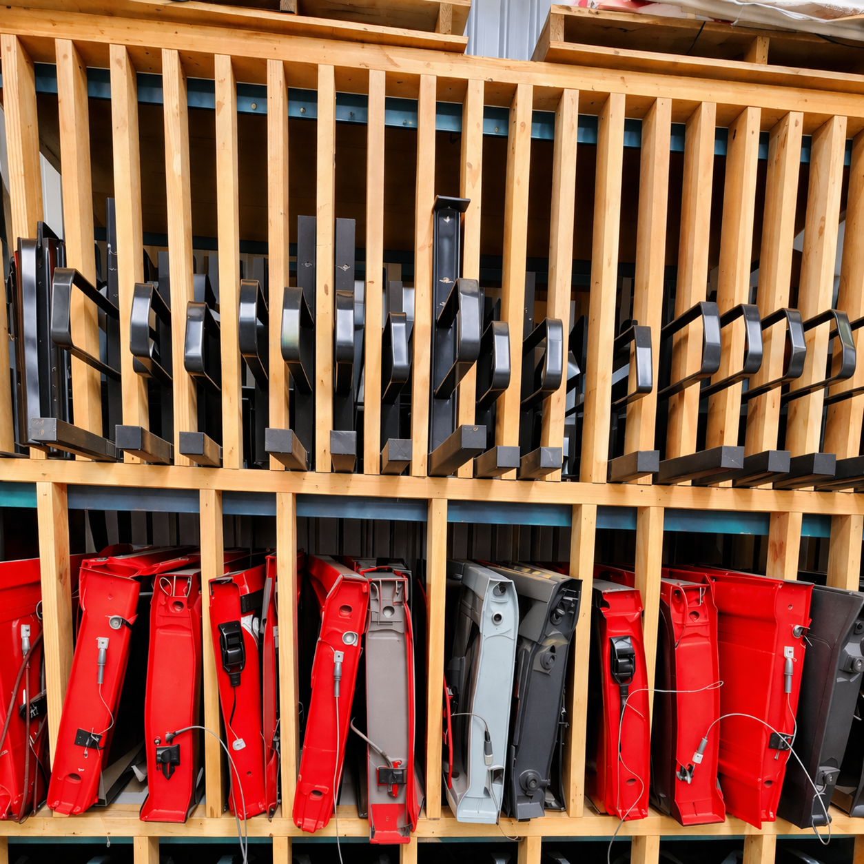 Commercial pickup back rack and tailgate