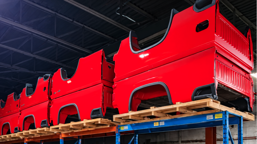 Commercial truck bed and box