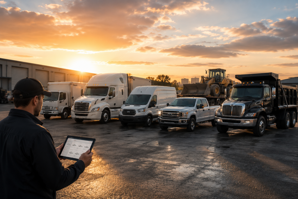 Diverse commercial rental vehicle options
