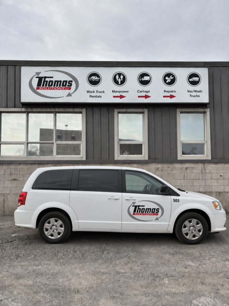 Commercial rental minivan